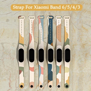 Colorful Strap For Xiaomi Mi Band 5 6 4 3 Sport Strap Watch Silicone Wrist Strap For Amazfit Band 5 Miband 3 4 5 6 Wristband