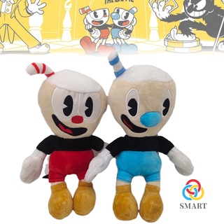Mugman Plush Doll Cuphead Cartoon Figure Toy 25cm Game Themed Stuffed Doll Animated Decor Gift for Kids Fans