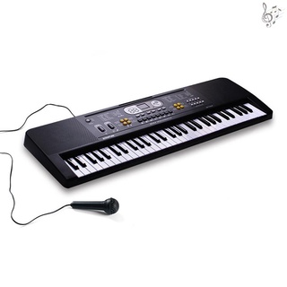 Gd 61 teclas Digital música electrónica teclado niños multifuncional Piano eléctrico para Piano estudiante con micrófono instrumento Musical