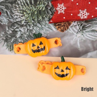 (brillante) Pulsera de calabaza luminosa de Halloween decoración de fiesta infantil
