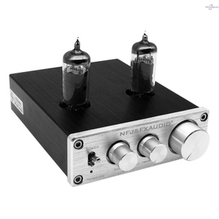 fx-audio tube-03 mini preamplificador de audio hifi 6k4 amplificador de tubo de vacío buffer agudos ajustadores de graves