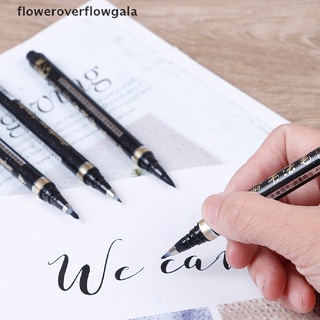 floweroverflowgala - pincel de caligrafía (4 unidades, suministros de manualidades, oficina, escuela, herramientas de escritura ffl)