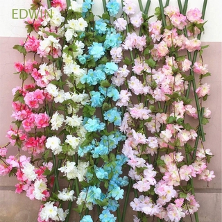 edwin 230cm flores vides falsas flor arco diseño decoración flores de cerezo artificial diy guirnalda flor ratán sakura boda fiesta suministros decoración del hogar/multicolor