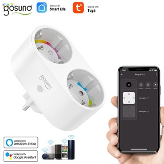 * Gosund WiFi Smart Plug Outlet 2 En 1 Tuya Control Remoto Electrodomésticos Funciona Con Alexa Google Home No Requiere Hub dyutil