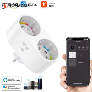 Gosund WiFi Smart Plug Outlet 2 En 1 Tuya Mando A Distancia Electrodomésticos Funciona Con Alexa Google Home No Requiere Concentrador [topmoms]