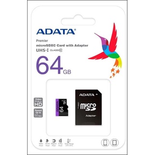 Micro SD 64gb Aadata Clase 10 (2)