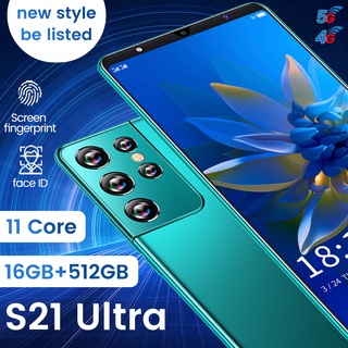 Nuevo S21 Ultra Smartphone 6.1 pulgadas 5g Android Smartphone 16 + 512 gb Ventas directas de fábrica