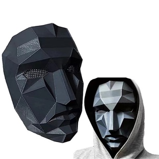 Máscara de jefe de juego de calamar de Corea del sur accesorios de fotografía de cara de plástico moda popular suministros de fiesta máscara de disfraces (8)