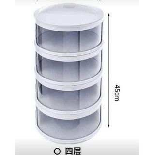 Cubierta de tubo SAJI/estante de alimentos 4 planos/cubierta de alimentos resistente al calor/caja de alimentos