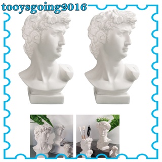 [2 piezas] 2 piezas de estatuas de escultura david, maceta, jarrón de flores, maceta