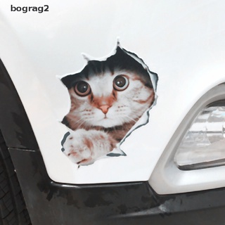 [Bograg2] 1PC Cute cat car sticker 3D animal vinyl decal reflective car stickers MX66