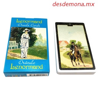 desdemona Lenormand Oracle Cards English Version Tarot 44-Card Deck Divination Fate Board Game Family Party