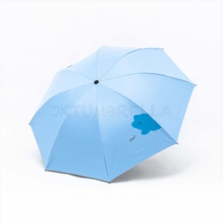 Paraguas plegable 3 muñecas sí capa negro anti UV GRC - L03
