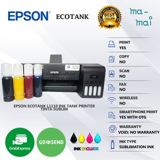 Epson EcoTank impresora L1110 tanque impresora Bundling tinta de sublimación