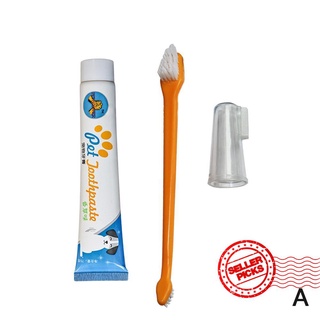 suministros para mascotas gato perro cepillo de dientes set de pasta de dientes cuidado de la boca limpieza x1n3 (1)