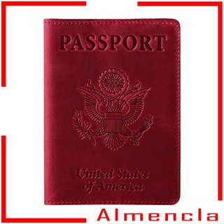 [ALMENCLA] Soporte portátil para pasaportes, funda de bloqueo RFID, accesorios de viaje
