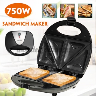 nuevo 220v 750w hogar mini máquina de filete hamburguesa huevo frito panini sandwichera