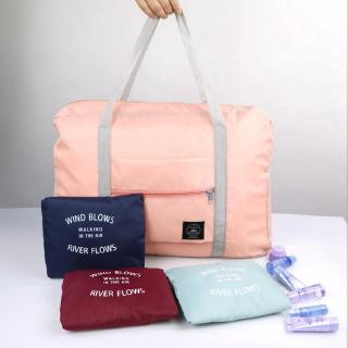 Impermeable de Nylon bolsas de viaje de las mujeres de los hombres de gran capacidad plegable bolsa de lona organizador de equipaje de embalaje