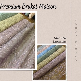 Super Premium azulejo Maison diseño Javanese blusa tela por Sapto bordado de lujo púrpura lila