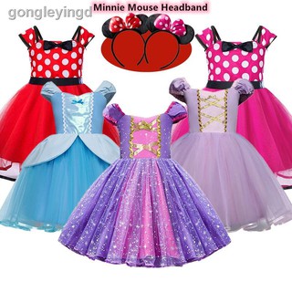 Vestido De Princesa Wfrv/niña De Minnie Mouse/disfraz De Halloween/Vestido Para fiesta Para niñas