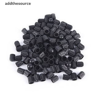[ADT] 100pcs/lot Black Plastic Dust valve caps bike car wheel tyre air valve stem caps FDC