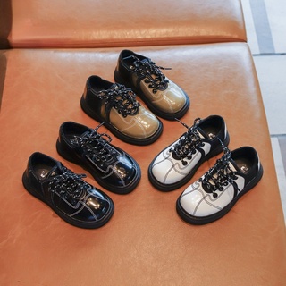 Los niños de suela gruesa botas de montar Retro de aumento de altura botas cortas de estilo británico de los niños de moda zapatos para niños zapatos para niña