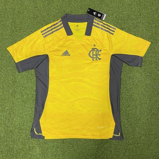 Camiseta de fútbol Flamengo Goalkeeper 2021/2022 personalizable nombre número Yellow (1)