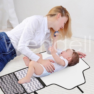 Zm/portátil impermeable cambiador de pañales almohadilla plegable bebé cubierta de pañales bolsa