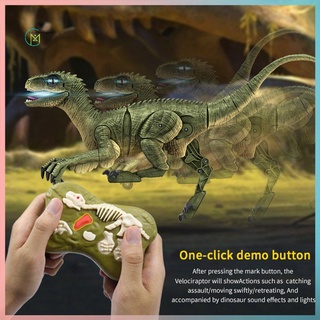 prometion 2.4g control remoto caminar dinosaurio raptor animal control remoto dinosaurio juguete eléctrico caminar animal juguete