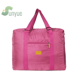 * Kereta* bolsa de almacenamiento de equipaje de viaje plegable de nailon plegable, color rosa
