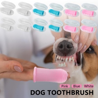Cepillo de dientes de dedo para mascotas/cepillo de dientes de silicona/limpiador de dientes/limpieza Dental para perro/gato
