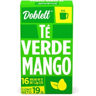 Té Verde Mango, Doblett, 16 Bolsas de 1.2g c/u, 19.20 gr