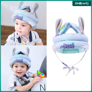 [WFLJ] Baby Helmet Toddler Protective Hat Infant Head Protective Cotton Hat Toddler Adjustable Safety Helmet