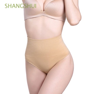 shangshui moda sin costuras barriga butt levantador bragas mujeres adelgazar control cuerpo shaper calzoncillos cintura alta tanga/multicolor