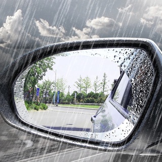 th 8 piezas espejo retrovisor de coche a prueba de lluvia película antiniebla transparente pegatina protectora antiarañazos impermeable espejo ventana película para espejos de coche ventanas seguras suministros de conducción (8)