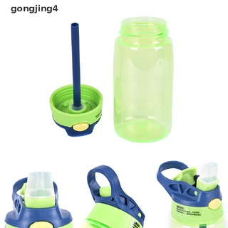 [gongjing4] taza portátil de viaje con paja para niños, a prueba de fugas, botella de agua mx12