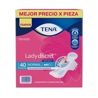 Toallas para incontinencia TENA Lady Discret 40 pzs.