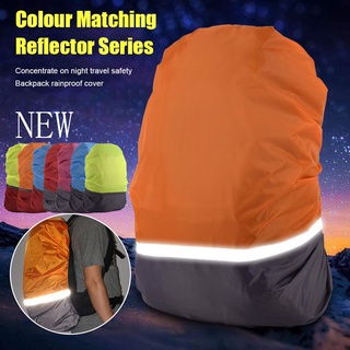 Al aire libre impermeable bolsa de lluvia cubierta reflectante mochila cubierta ligera portátil adecuado para mochila de 18-70L