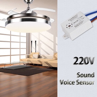 Nuevo 220V Sonido Sensor De Voz Interruptor Interior Inteligente Auto Encendido Apagado Luces Automático Control Detector creat3c (8)