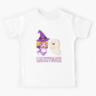Niños camiseta Lankybox Boo niños Halloween bebé niño camisa divertido gráfico joven hipster vintage unisex casual chica chico camiseta lindo kawaii camisetas bebé niños top S-3X