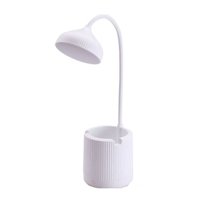Lámpara de escritorio LED con portacelular.