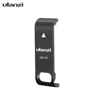 ulanzi g8-10 cámara cubierta compartimento de batería tapa de liberación rápida tipo c puerto de carga cubierta compatible con gopro hero 8 negro