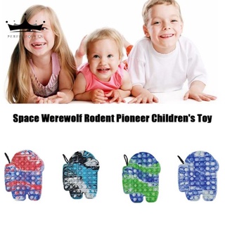 20cm Big Size New Pop It Fidget Push Bubble Sensory Astronaut Toy Stress Relief Silicone Children Educational Decompression Toys