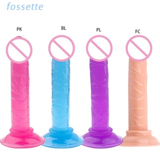 fos realista consolador juguete sexual con ventosa pene g-spot plug anal para mujeres adultas hombres