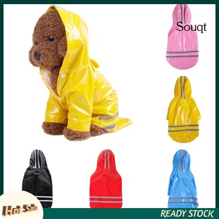 Sqyg - impermeable con capucha para perro, cachorro, impermeable, disfraz al aire libre, ropa de mono