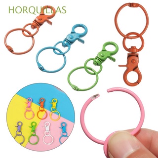HORQUILLAS Hardware Lobster Clasp Bag Part Accessories Hook Bags Strap Buckles Jewelry Making Metal DIY KeyChain Split Ring Collar Carabiner Snap/Multicolor