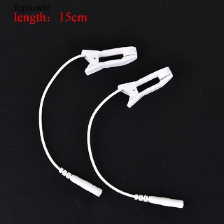 fcpiuwtt 2pcs 2.0 mm clip de alivio del dolor de oreja tens electrodo cable de conexión mx (4)