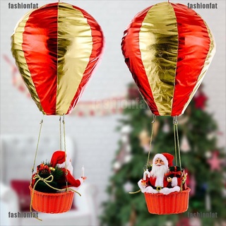 [Iron] Muñeco de Santa Claus globo de aire caliente adornos colgantes de navidad decoración de navidad