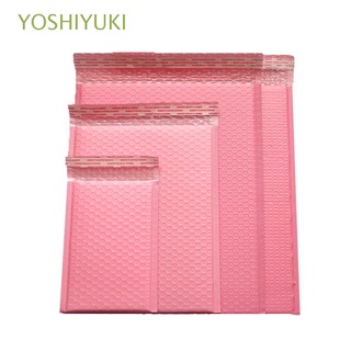yoshiyuki bolsas de regalo sobre bolsas speedy mailers bolsas de mensajería burbujas acolchados sobres impermeables bubble mailers para book magazine 50pcs rosa poly self seal
