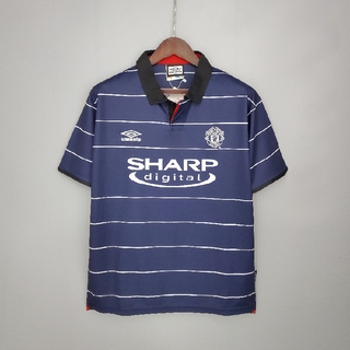 1999/2000 retro manchester united camiseta de fútbol de visitante